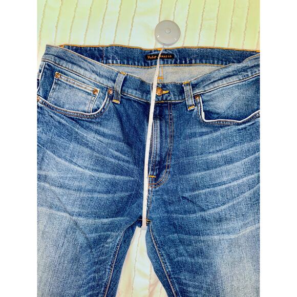 Nudie Jeans Lean Dean Straight Classic Fit Lost Legend 36x28 Altered Inseam - Picture 7 of 16